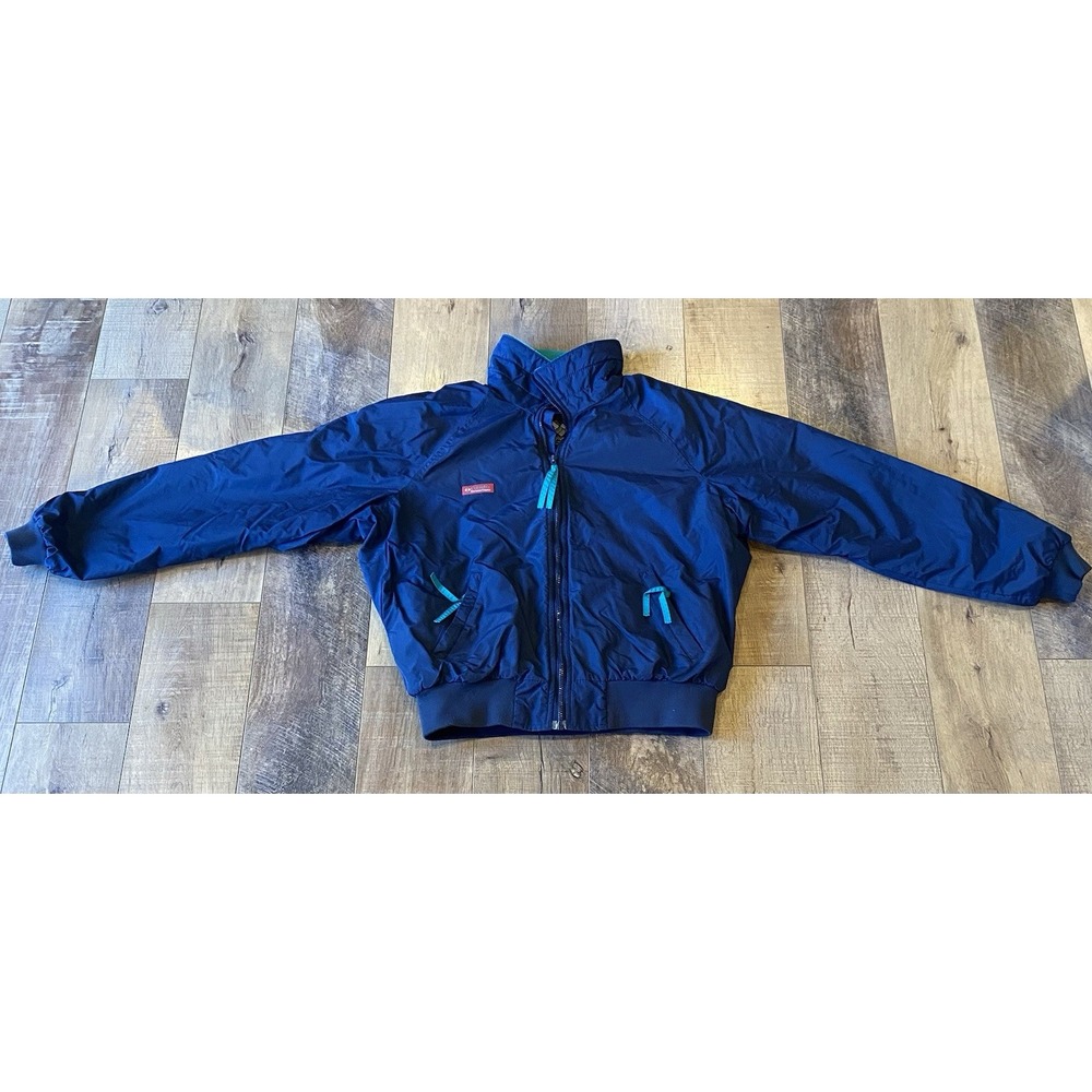 Vintage 90's Men's Columbia Gizzmo Blue/ Teal Ski Jacket Size L, Fleece Lined